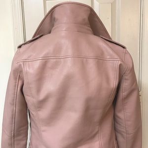 🛍✨LOFT Baby Pink Faux Leather Jacket🛍✨